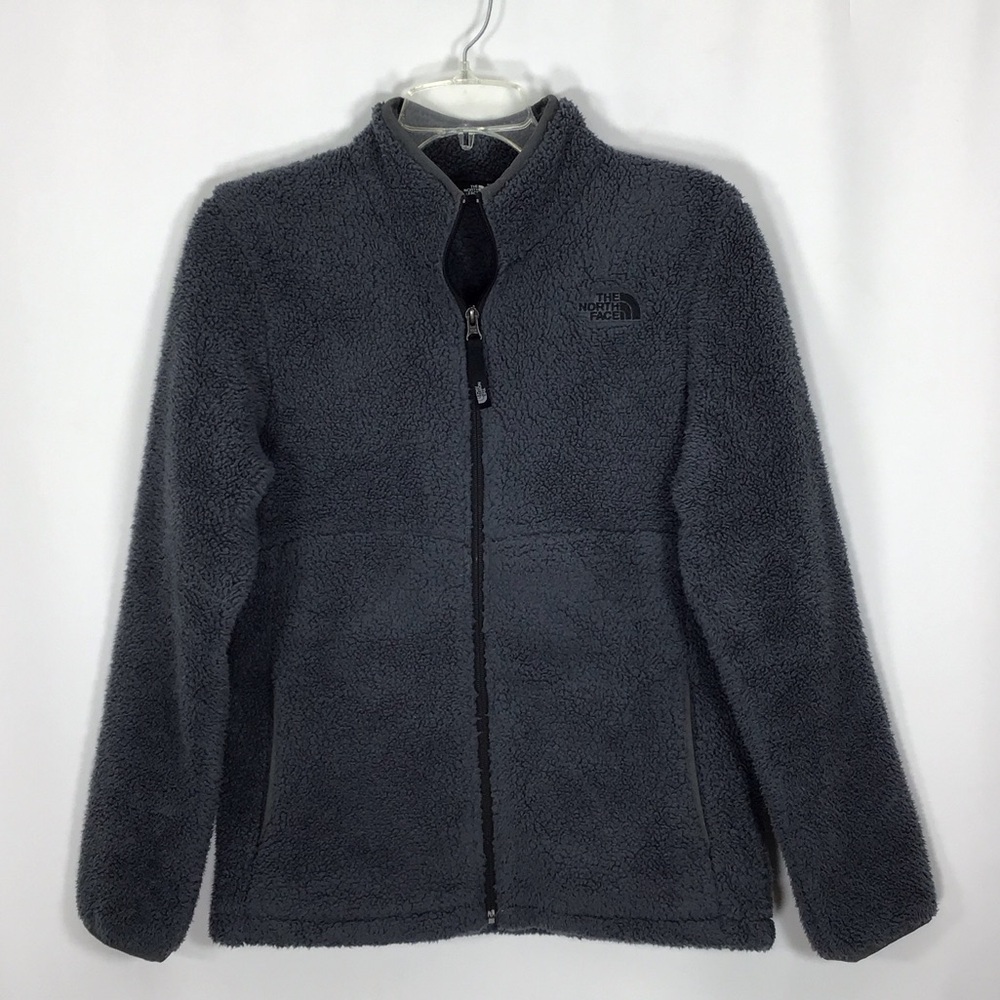 The North Face Charcoal Full-Zip Fleece Sherpa Jacket